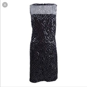 American Living Women's Illusion Mesh Sheath Dress